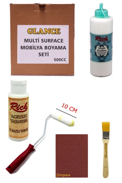 Rich Multi Surface Kardelen 500 CC Mobilya Boyama Seti ürün görseli 1
