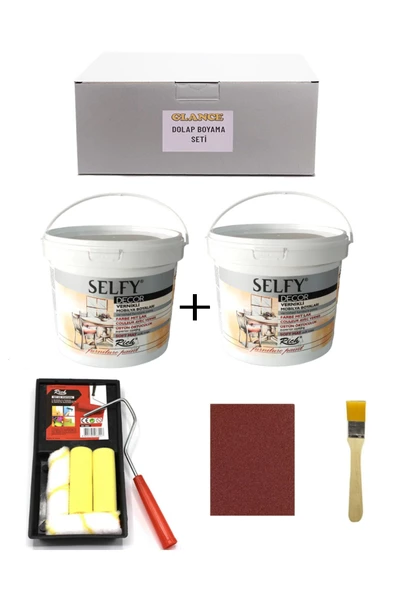Rich Selfy Decor 1 X2 Kg Antik Beyaz Kendinden Vernikli Rulofırça Setitavalı Genel Amaçlıboyama Set ürün görseli 1