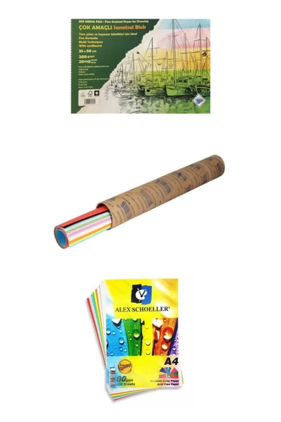 Art Liva Resim Defteri Fon Kartonlu 35x50 200 Gr.20+10 YpSanatsal Set ürün görseli 1