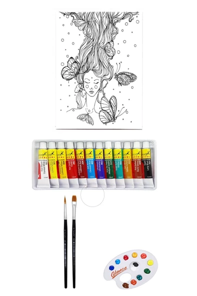 Artdeco Desenli Tuval 40x50cm Rüya Fanart Academy Akrilik Boya Seti 12 Renk X 12ml ürün görseli 1