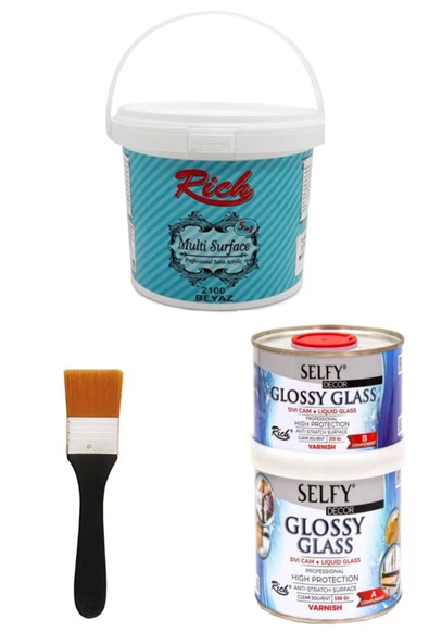 Surface 1000gr Beyaz Selfy Decor Glossy Glass 200 100gr ürün görseli 1