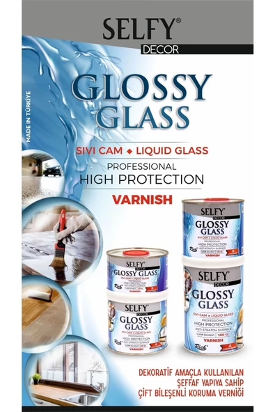 Multidecor Chalked 1750 Onyx Selfy Decor Glossy Glass 500 1000grbalkon,teras,banyo,mutfak,tezgah - Resim 2