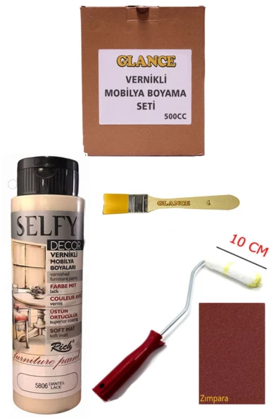 Rich Selfy Decor 500 Cc Dantel Kendinden Vernikli Genel Amaçlı Boyama Seti - 1