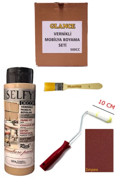 Rich Selfy Decor 500 cc Bambu Kendinden Vernikli Genel Amaçlı Boyama Seti ürün görseli 1