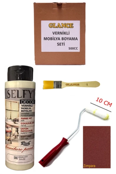 Rich Selfy Decor 500 Cc Adaçayı Kendinden Vernikli Genel Amaçlı Boyama Seti ürün görseli 1