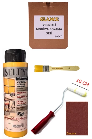 Rich Selfy Decor 500 Cc Portakal Kendinden Vernikli Genel Amaçlı Boyama Seti