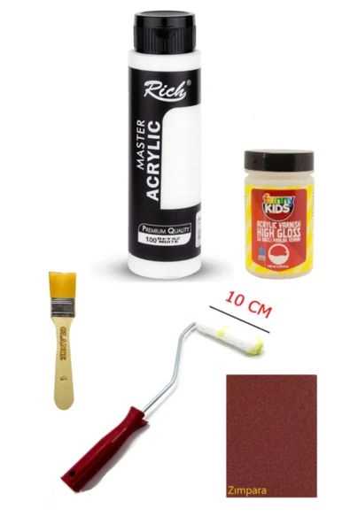 Rich Master Akrilik Boya Beyaz 500 Cc Dolap BoyamaMobilya Boyama Seti Parlak Vernik ürün görseli 1