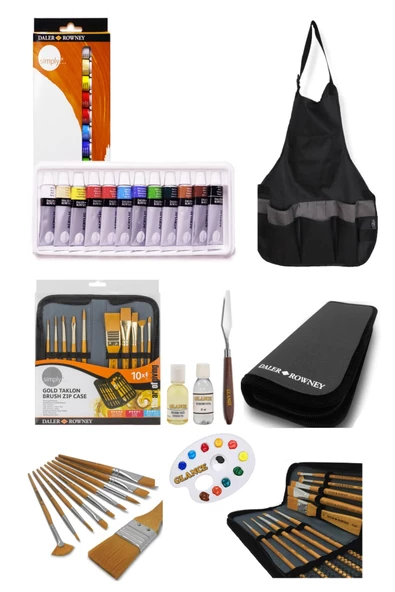 Profesyonel Daller Rowney Akrilik Boya Gereçleri ürün görseli 1