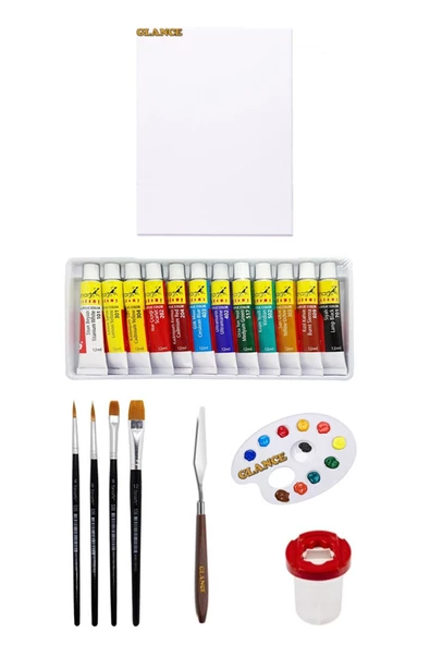 Fanart Academy Akrilik Boya 12 Renk X 12 ml Ekonomik Başlangıç Seti. ürün görseli 1