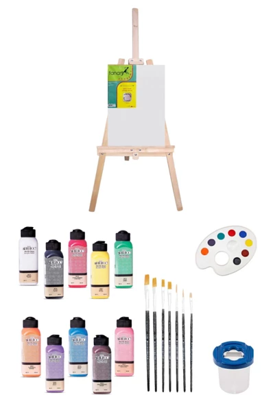 Artdeco 140 Ml Akrilik Boya Şövale Seti ürün görseli 1
