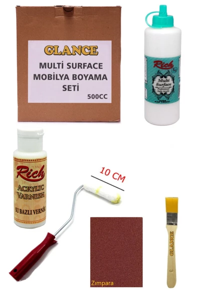 Rich Multi Surface Kartanesi 500 Cc Mobilya Boyama Seti ürün görseli 1