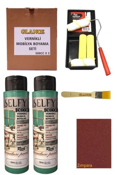 Rich Selfy Decor 500 Cc X 2 Helen Kendinden Vernikli Mobilya Boyama Seti ürün görseli