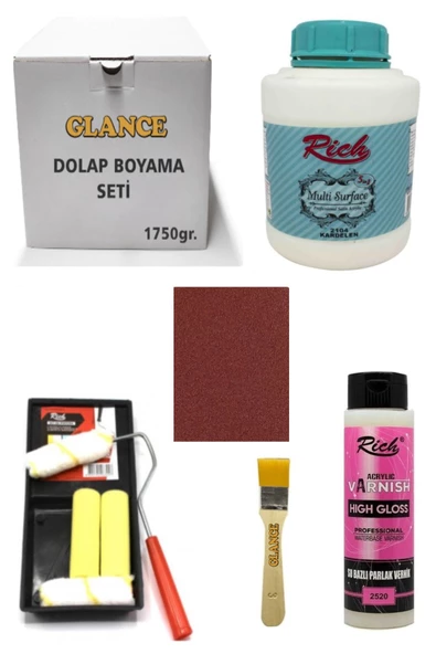 Rich Dolap Boyama Seti Multi Surface 1750 Gr Kardelen -set-1 Hıgh Gloss Vernik Parlak 500 Cc ürün görseli 1