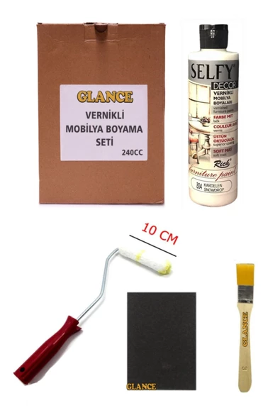 Rich Selfy Decor 240 cc Kardelen Kendinden Vernikli Mobilya Boyama Seti ürün görseli 1
