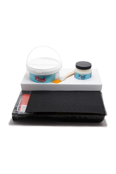 Rich Multi Surface Antik Beyaz 1000 Gr Dolap Boyama Seti Mobilya Boyama Seti Mat - 2