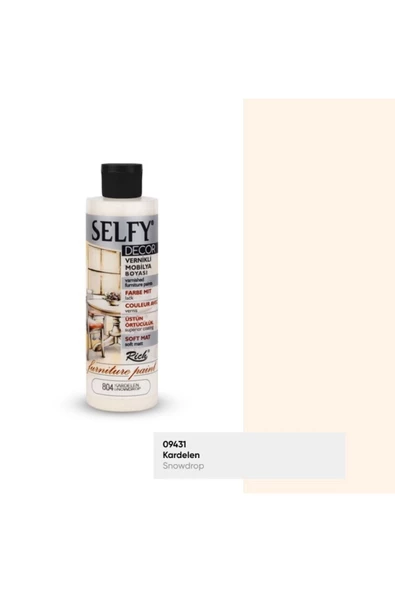 Rich Selfy Decor 240 cc Kardelen Kendinden Vernikli Mobilya Boyama Seti - Resim 2