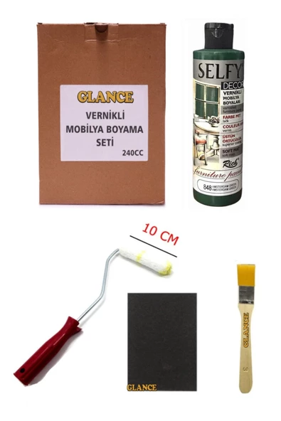 Rich Selfy Decor 240 Cc Amserdam Green Kendinden Vernikli Mobilya Boyama Seti ürün görseli 1