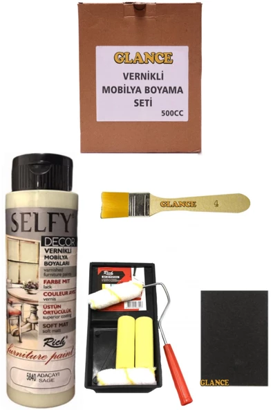 Rich Selfy Decor 500 Cc Adaçayı Kendinden Vernikli Mobilya Boyama Seti ürün görseli 1