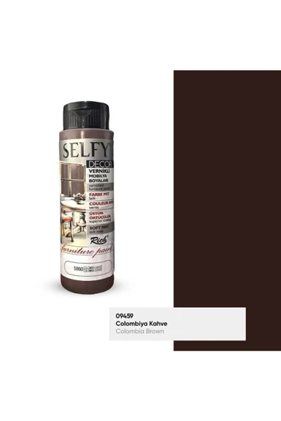 Rich Selfy Decor 500 Cc Colombia Kahve Kendinden Vernikli Mobilya Boyama Seti - Resim 2