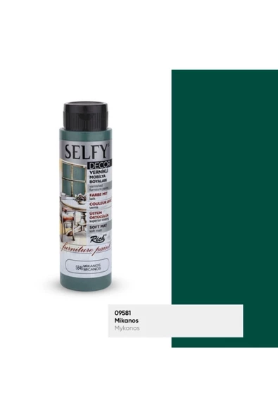 Rich Selfy Decor 500 Cc Mikanos Kendinden Vernikli Mobilya Boyama Seti - Resim 2