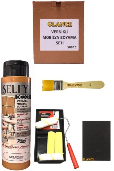 Rich Selfy Decor 500 Cc Zeugma Kendinden Vernikli Mobilya Boyama Seti ürün görseli 1