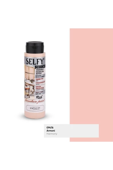 Rich Selfy Decor 500 Cc Armoni Kendinden Vernikli Mobilya Boyama Seti - Resim 2