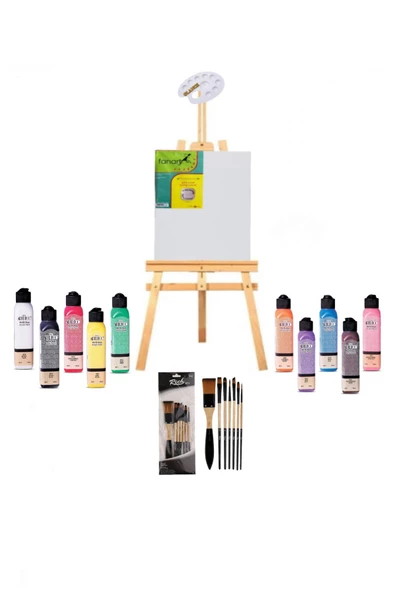 Artdeco 140 Ml Akrilik Boya Başlangıç Şövale Seti ürün görseli 1