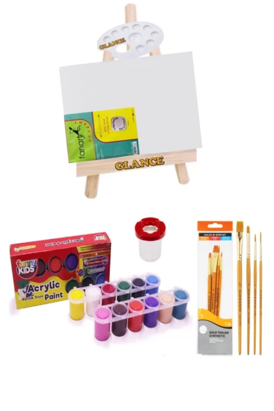 Rich Funny Kids 25 Ml Akrilik 12 Li Masaüstü Şövale Seti ürün görseli 1