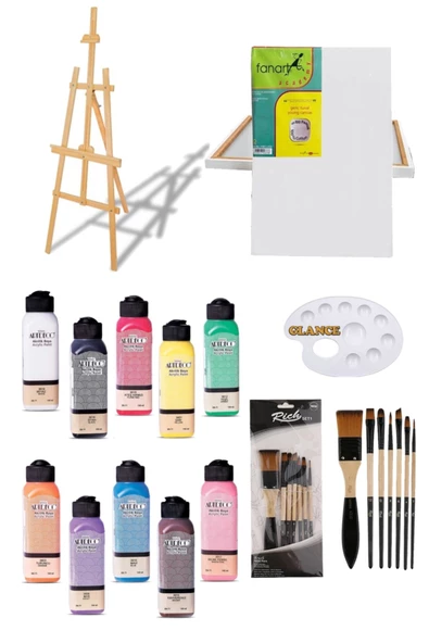 Artdeco 140 Ml Akrilik Boya Şövale Seti ürün görseli 1