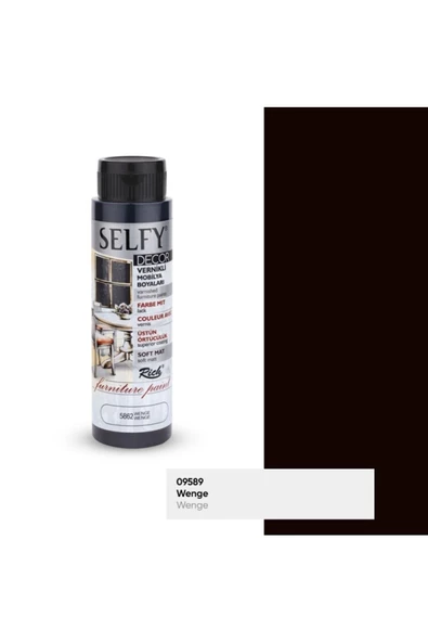Rich Selfy Decor 500 Cc Wenge Kendinden Vernikli Mobilya Boyama Seti - 2