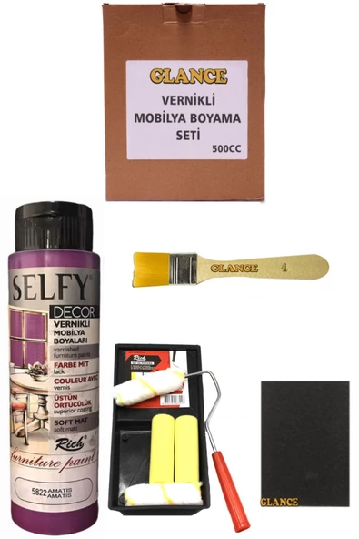 Rich Selfy Decor 500 Cc Amatis Kendinden Vernikli Mobilya Boyama Seti ürün görseli 1