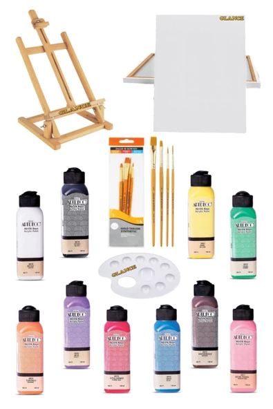 Artdeco 140 Ml Akrilik Boya 10'lu - Masaüstü Şövale Seti ürün görseli 1