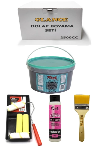 Multi Surface 2500cc Is Siyah (3,5kg) Genel Amaçlı Boyama Seti - 1