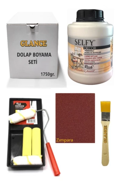 Rich Selfy Decor Kendinden Vernikli Boya 1250cc Beyaz Genel Amaçlı Boyama Seti ürün görseli 1