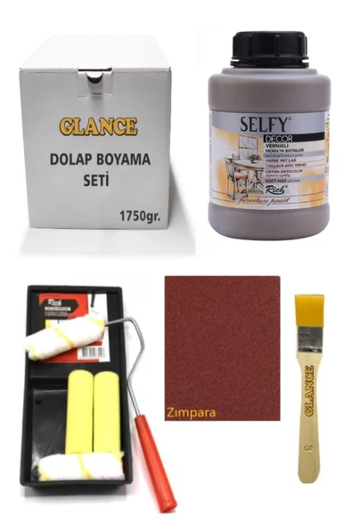 Rich Selfy Decor Kendinden Vernikli Boya 1250cc Vizon Genel Amaçlı Boyama Seti ürün görseli 1