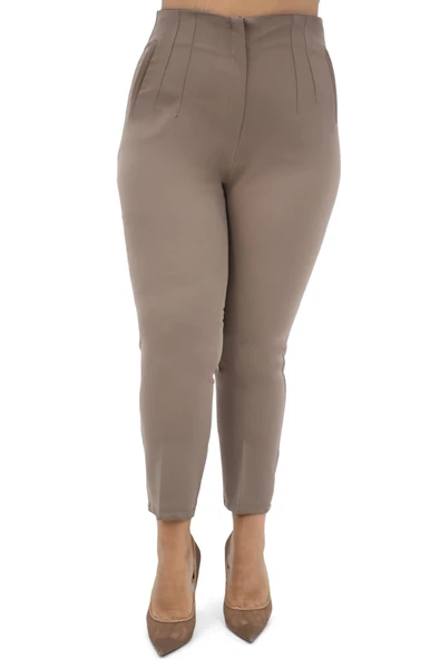 Kadın Büyük Beden Yüksek Bel Pantolon 208 0017-25 - 8