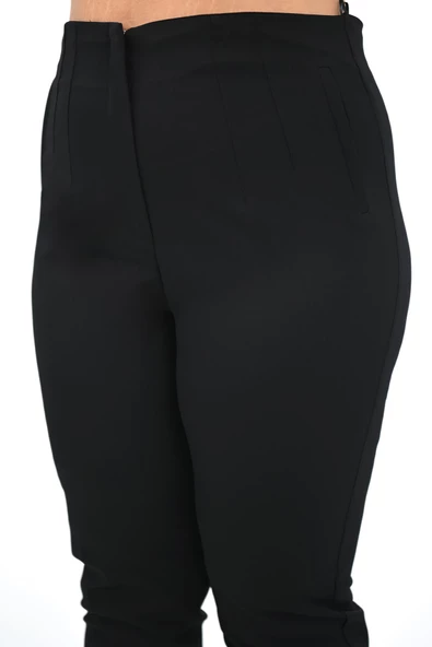 Kadın Büyük Beden Yüksek Bel Pantolon 208 0017-25 - 6