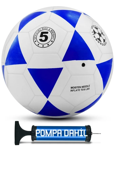 Telvesse Meka Kauçuk Futbol Topu Pompalı Set Yekpare Üretim Soft Karışık Renk 380 Gram No:5