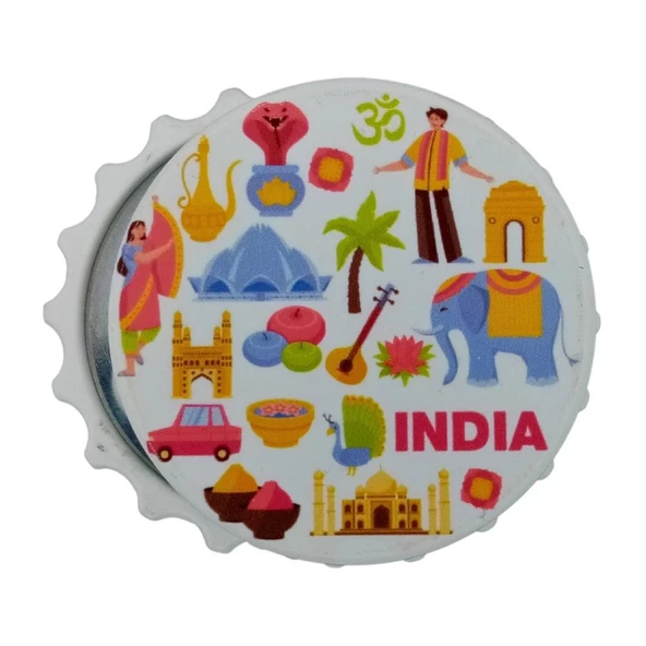 Hindistan Temalı Magnet Kapak Açacak - Resim 3