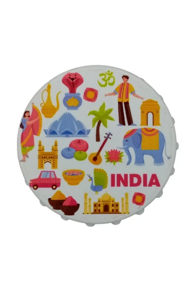 Hindistan Temalı Magnet Kapak Açacak - Resim 4