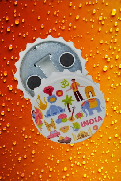 Hindistan Temalı Magnet Kapak Açacak - Resim 5