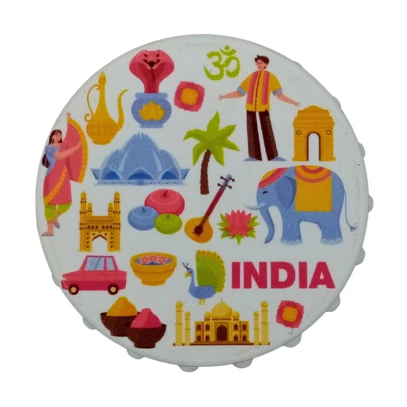 Hindistan Temalı Magnet Kapak Açacak ürün görseli