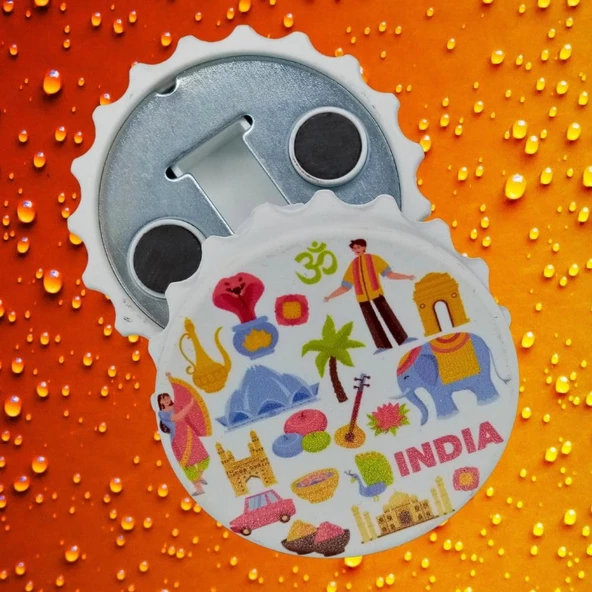 Hindistan Temalı Magnet Kapak Açacak - Resim 2