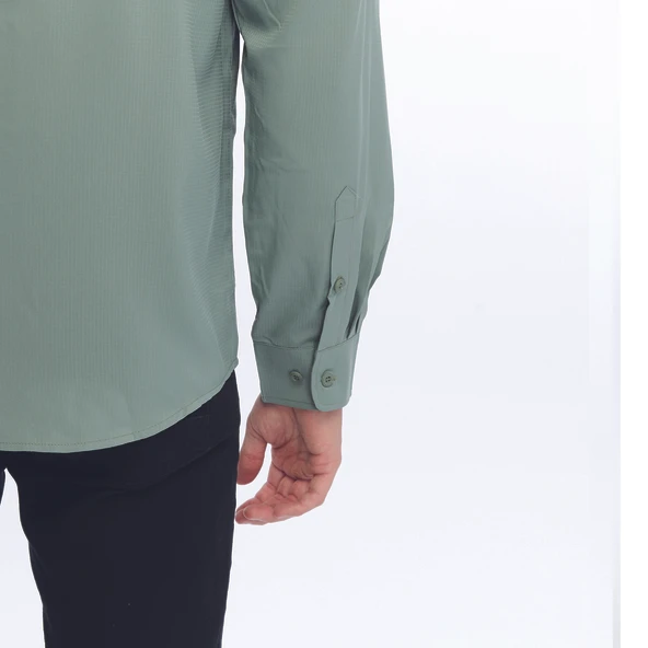 FreeCamp Novella Erkek Gömlek-YEŞİL - Resim 7
