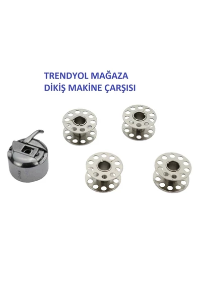 Dikiş Makine Çarşısı Mekik Geniş Kanal Zigzag Ve Düz Dikiş Makineler Için 4 Adet Masura Hediyelidir.