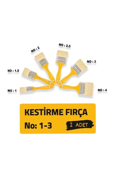 PLASTİK SAPLI LÜX KESTİRME FIRÇA NO:1 ve NO:3 BOYA BADANA FIRÇASI