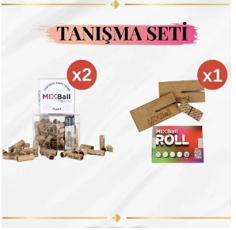 Roll Tanışma Seti 100 Adet ( 2 kutu) Hazır Filtre Zıvana + 1 Paket X Stand Seti