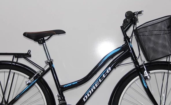 siyah bisiklet erkek beyan bisikleti sepetli camurluklu 26 jant dorello 2650 model - 4