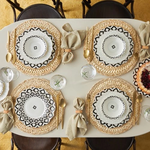 Karaca Almond Ethnic Porselen 24 Parça 6 Kişilik Yemek Takımı - 4