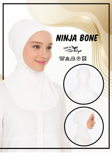 Üçgül Ninja Bone (Beyaz) - 1